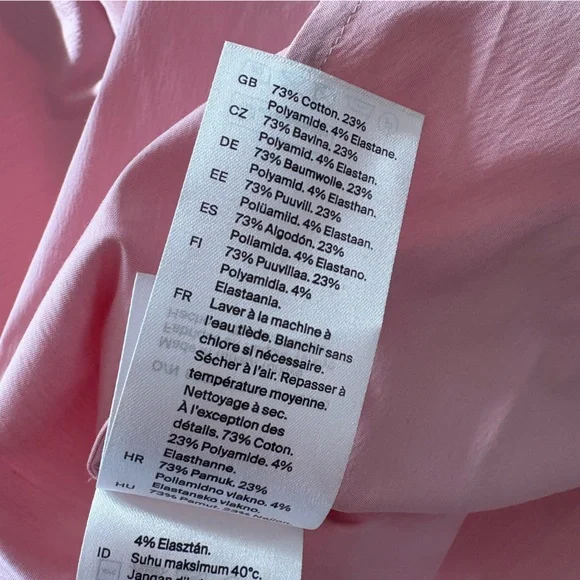 COS || Tie Back Gathered-waist Midi Dress Rose Pink 8 - Picture 10 of 10